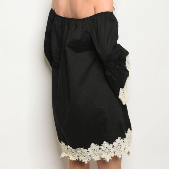 Dress Top BOHO BEAUTY BLACK DRESS - Picture 4 of 4